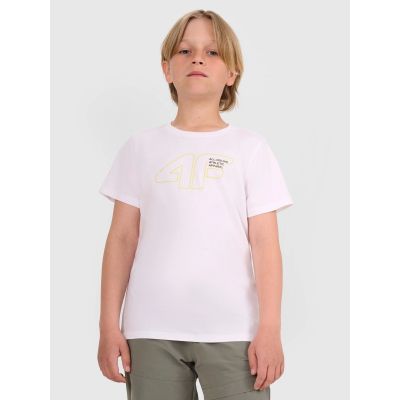 5. Jungen-T-Shirt mit Aufdruck 4F 4FJWAW25TTSHM2417-10S