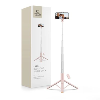 Selfie-Stick Tech-Protect L09S mit Stativ - Rosa