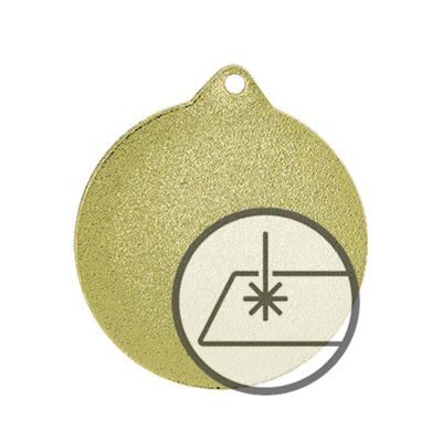 2. Medaille mit Gravur auf Laminat
