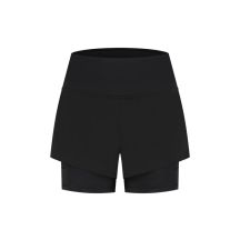Rogelli Damen 2-in-1 Shorts DISTANCE schwarz S