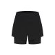 Rogelli Damen 2-in-1 Shorts DISTANCE schwarz S