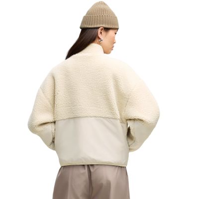 4. Damenjacke Puma Re:Fibre Sherpa cremefarben 694567 87