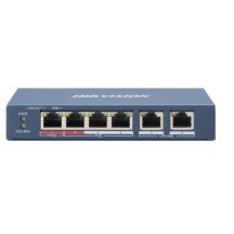 Hikvision DS-3E0106HP-E Netzwerkverbindungen Unmanaged Fast Ethernet (10/100) PoE-Unterstützung Blau