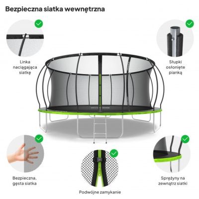6. Zipro Batutas mit Innennetz Jump Pro Premium 16FT 496cm
