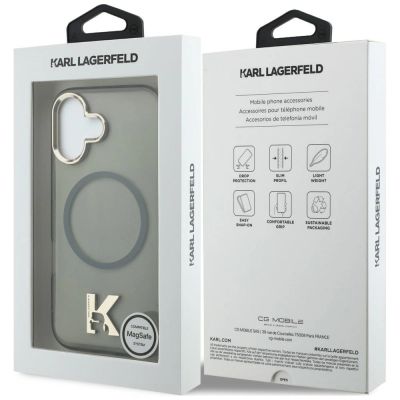 8. Karl Lagerfeld IML K Head Logo MagSafe Hülle für iPhone 17 - Schwarz