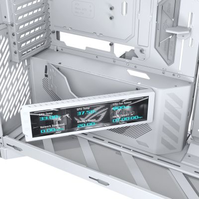 9. Asus ROG CRONOXGR801CURVE TG ARGB WEISS Gehäuse