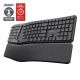 8. TRUST Keyra kabellose ergonomische Multigeräte-Tastatur