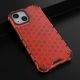 14. Honeycomb Handyhülle Schutzhülle mit TPU Rahmen für iPhone 13 mini rot