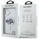 8. Karl Lagerfeld IML Glitter Karl & Choupette Sketch Logo MagSafe Hülle für iPhone 16 - Transparent