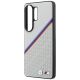 6. BMW Tricolor Metal Logo MagSafe Hülle für Samsung Galaxy S26 Ultra - Grau