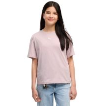 Puma Ess Boxy Tee mit zentriertem Katzenlogo für Kinder, Rosa, 685131 49