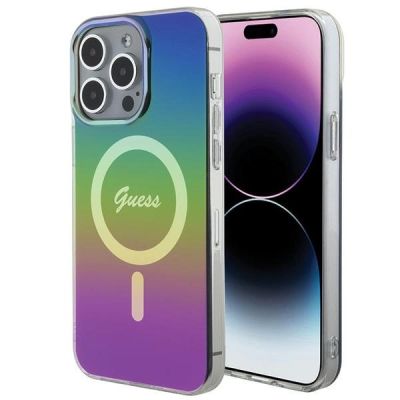 Guess IML Iridescent MagSafe Case für iPhone 15 Pro Max 6,7" - Mehrfarbig
