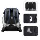 7. Tech-Protect Defender S50 Rucksack für Ryanair & Wizzar, 20 l Laptop, Schwarz