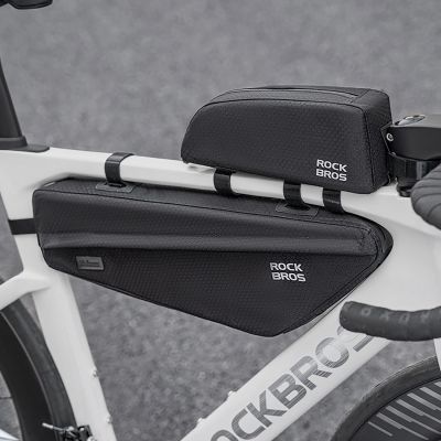 8. Rockbros Fahrradtasche für Rahmen Unter Oberrohr 2.9l - Schwarz