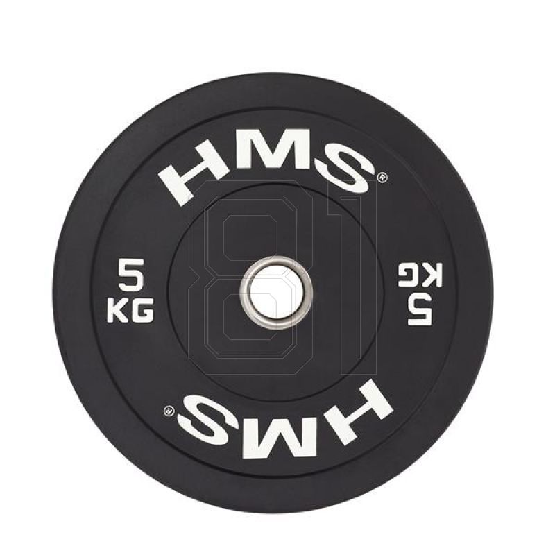 21. Olympia-Hantelscheibe HMS SCHWARZ 5 kg BBR05 