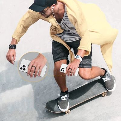 4. Tech-Protect MMR100 magnetischer Telefonhalter/Ring mit MagSafe – grau