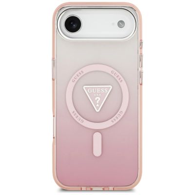 3. Guess IML Gradient Triangle Logo MagSafe iPhone Air Hülle - Pink