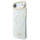 3. Guess IML Gradient Script Metal MagSafe Hülle für iPhone Air - Weiß