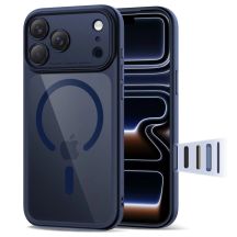 Tech-Protect Magpeak Magsafe CC Hülle für iPhone 17 Pro Max - Transparentes Marineblau