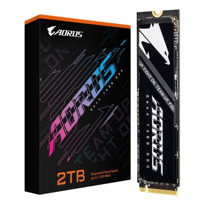 4. Gigabyte AORUS 7300 SSD 2 TB M.2 NVMe Gen4 7300/6850 MB/s