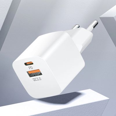 8. Wozinsky CMWCW 20W USB-C / USB-A Wandladegerät - Weiß