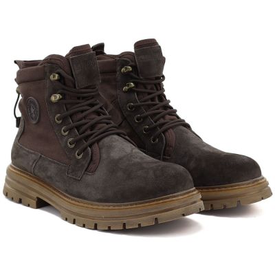 5. Braune Herren-Lederstiefel ohne Futter, Big Star UU174254