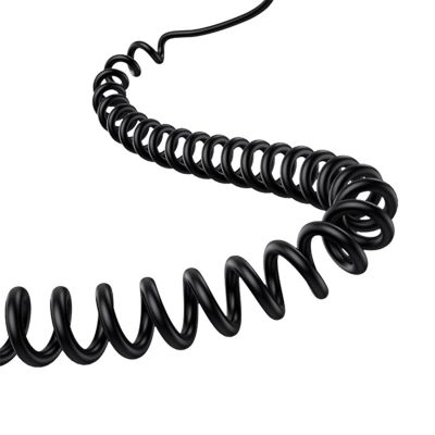 4. Baseus Tiny Star 30W Autoladegerät mit integriertem Spiral-USB-C-Kabel – Schwarz