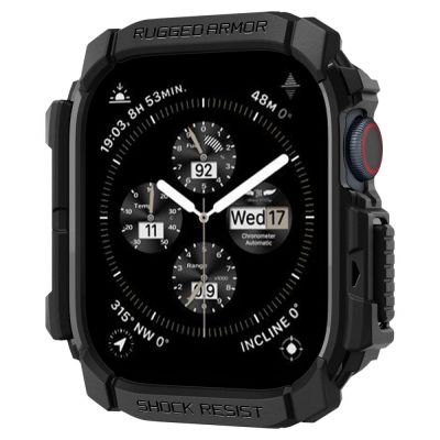 13. Spigen Rugged Armor Hülle für Apple Watch 10 46 mm – Schwarz
