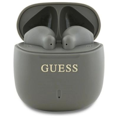 Guess Bluetooth-Kopfhörer GUTWSJ14ESGE TWS + Dockingstation Taupe. Gedrucktes klassisches Logo