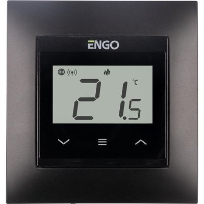 ENGO Controls E55-B – Internet- und Unterputz-Temperaturregler für 55x55-Rahmen, WLAN