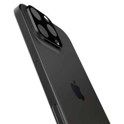 3. Spigen Optik.tR Kameraschutz für iPhone 14 Pro / Pro Max / 15 Pro / Pro Max / 16 Pro / Pro Max - Schwarz 2 Stk.