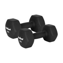 HEX 2x9kg Neopren-Gusseisen-Hanteln, REBEL ACTIVE