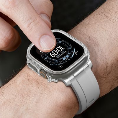 12. AmazingThing Minimalistische Schutzhülle für Apple Watch Ultra 3 49 mm – Transparent