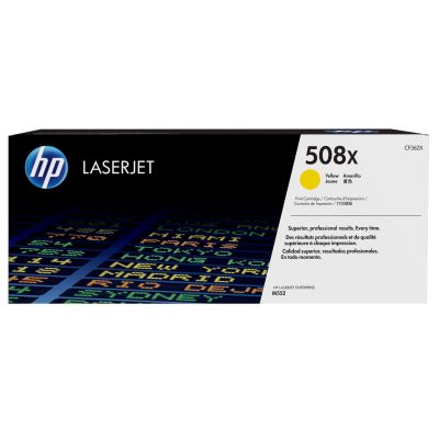 90. HP 508X Original LaserJet Tonerkartusche mit hoher Kapazität, Gelb