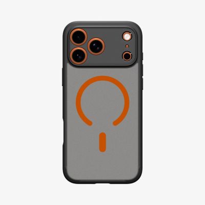 2. Spigen Ultra Hybrid MagSafe Hülle für iPhone 17 Pro – Schwarz und Orange