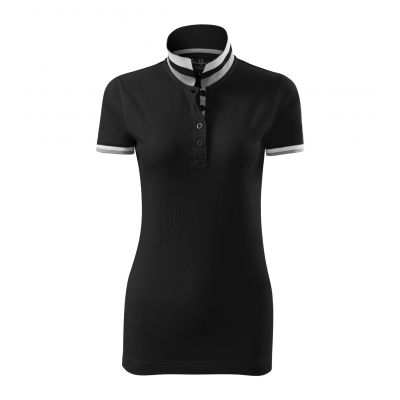2. Malfini Collar Up W MLI-25701 Schwarzes Poloshirt