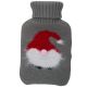 8. Wärmflasche aus Gummi mit Alpina-Bezug, 0,7 l, Weihnachtsmann-Motiv