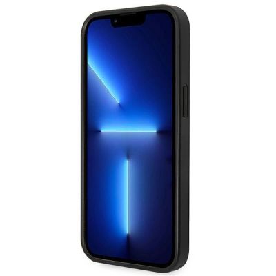 5. Karl Lagerfeld Saffiano Choupette Head Patch Case für iPhone 14 Plus – Schwarz