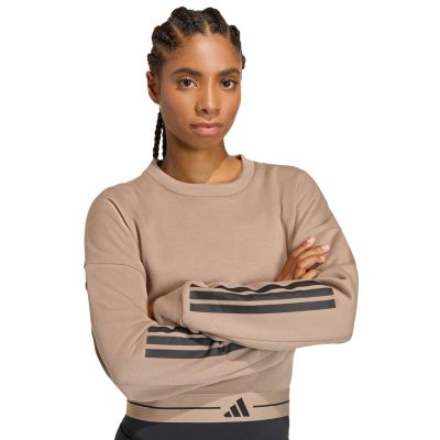 10. Damen-Sweatshirt adidas Hyperglam beige KQ5197