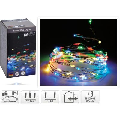 15. KABELLAMPEN-GARNELE 320 LED MEHRFARBEN