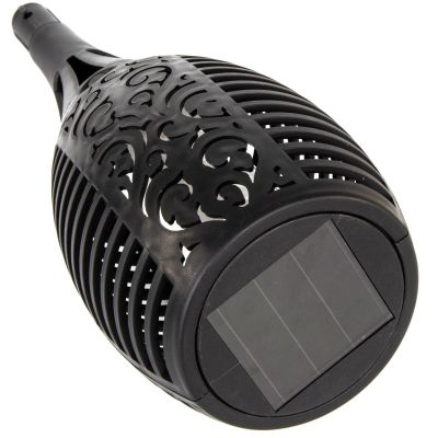 30. Solar-Fackel mit tanzenden Flammen, 12 x 12 x 78 cm, 36 LEDs, Größe XXXL