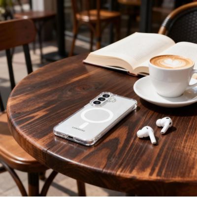 6. Tech-Protect FlexAir MagSafe Hülle für Samsung Galaxy S26 - Transparent