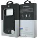 8. Mercedes Leder-Holzoptik- und Curve MagSafe-Hülle für iPhone 17 Pro – Schwarz