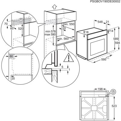 13. Backofen ELECTROLUX EOF4P56X mit Pyrolyse-Reinigung