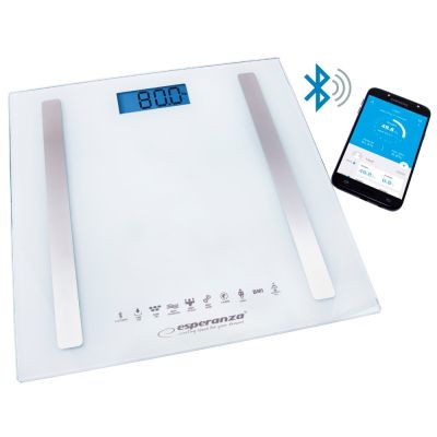 7. Esperanza B.FIT EBS016W Bluetooth-Waage (Weiß)