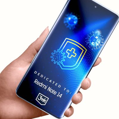 4. Antibakterielle Schutzfolie 3mk SilverProtection+ für Xiaomi Redmi Note 14 4G
