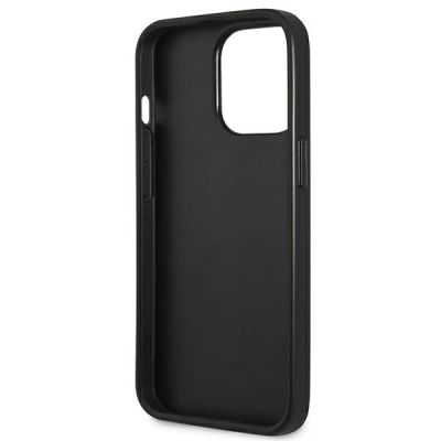 7. Guess Saffiano 4G Small Metal Logo Case für iPhone 13 Pro / 13 6.1" - Schwarz