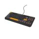 GENESIS Thor 230 TKL Gaming-Tastatur USB + RF Wireless + Bluetooth QWERTY Schwarz, Grau, Orange
