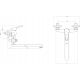 2. Deante Neo Lobo BYU056M Wand-Waschtischarmatur