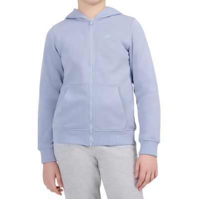 Mädchen-Kapuzenpullover 4F F2765 hellblau 4FJWAW26TSWSF2765 34S